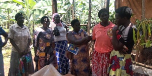 Josephine and some of the project beneficiaries