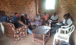Farmers during the training
