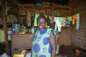 This women runs a small grocery shop