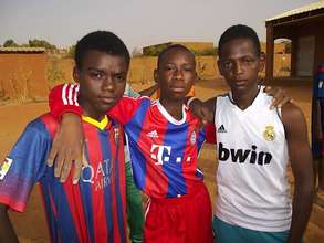 Aziz with his friends