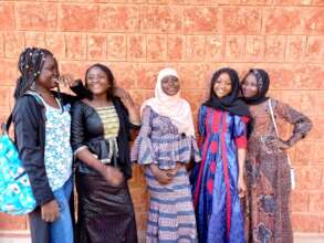 Scholarship students ready for classes 8th grade