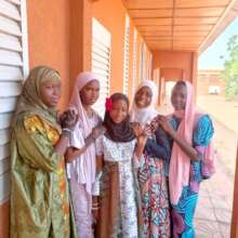 Amina 2nd from left with friends