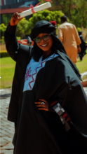 Aminatou with Bachelor's Degree