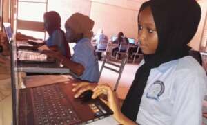 Atika enjoys creative work on computer