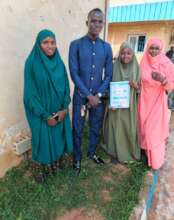 Other scholarship students come to support Abdoul