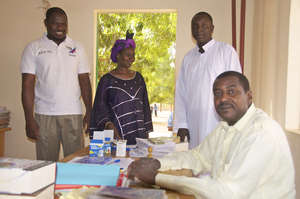 The administrative staff at Hampate Ba School