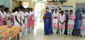 Nursing student - training Instruction.