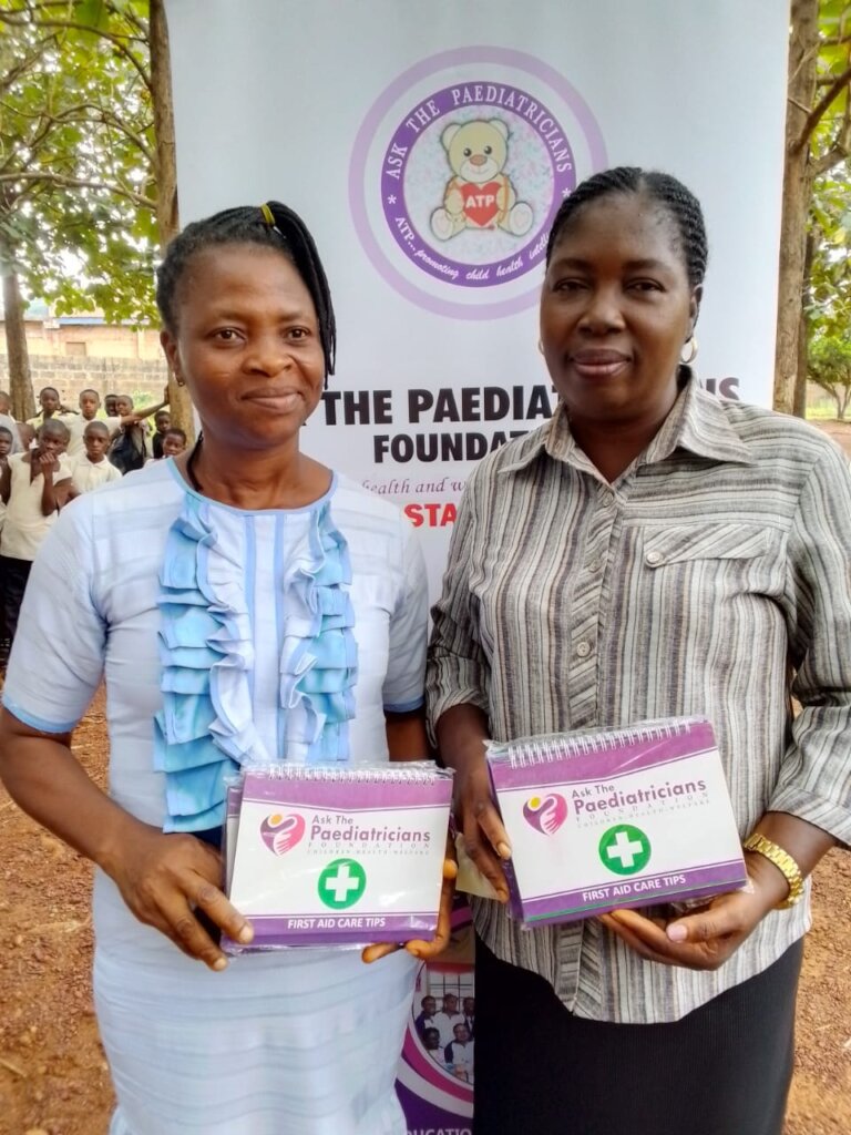 Teachers with the FAC calendar at EKITI