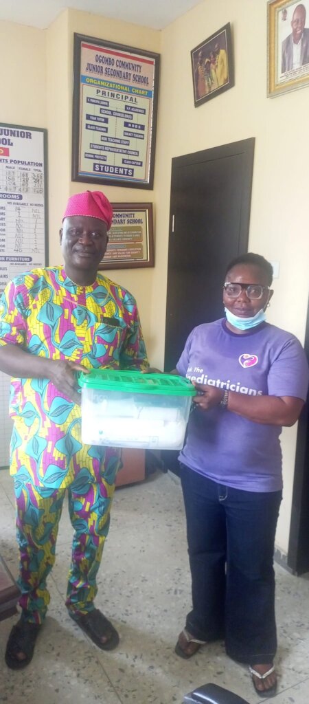 ATP Lagos donating first aid box