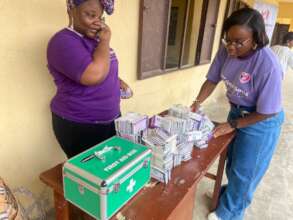 Distribution AkwaIbom FAC booklets,First Aid Box