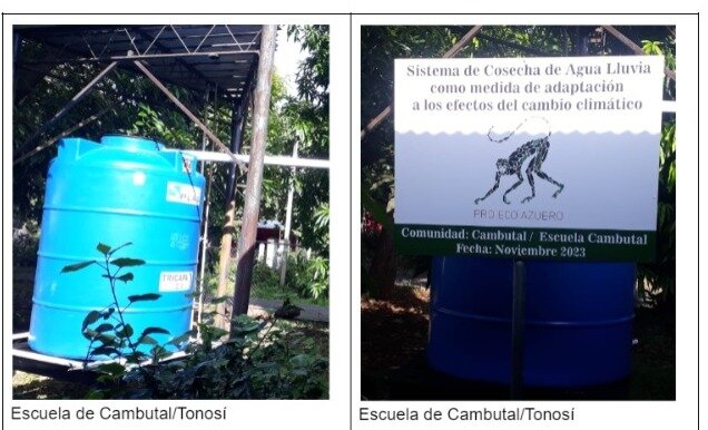 Rainwater Collection System in Cambutal School