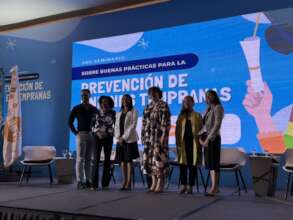 Founder Laura Pena speaking at UNICEF