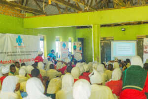 Students at one of the sensitization engagements