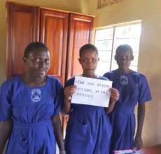 Girls who previously received menstrual cups