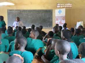 Briefing meeting with learners from mapped school