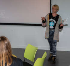Matty Presenting His Project