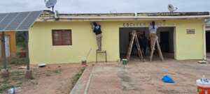 The School being painted by our team