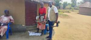 Viola and Our Executive Director at Viola's Home