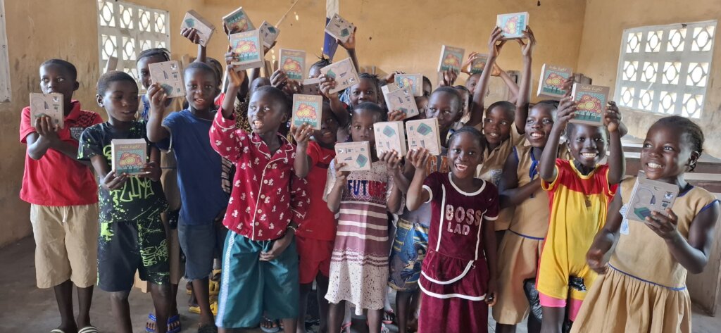 Students with Luke Lights