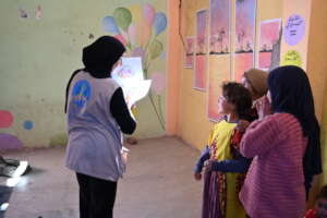 Young people in creative and healing activities