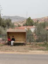 New bus shelter