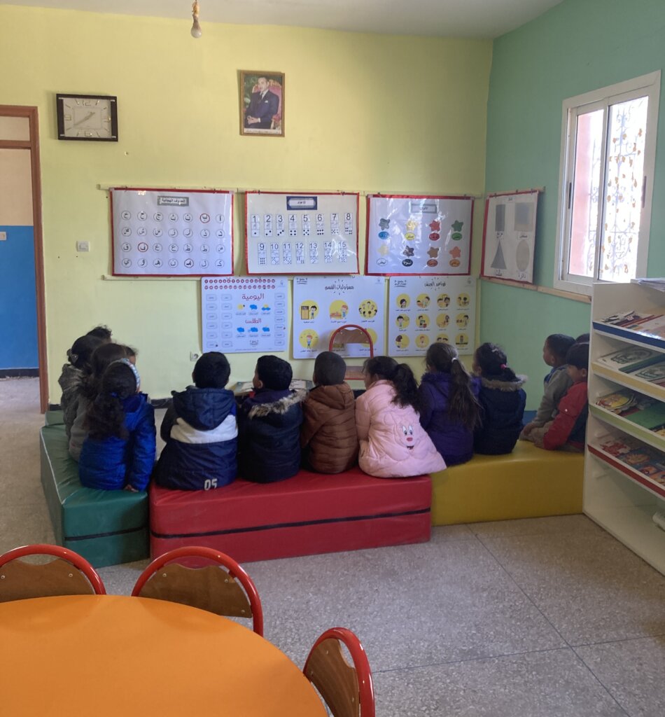 Children return to Tifaouine Creche, Asni