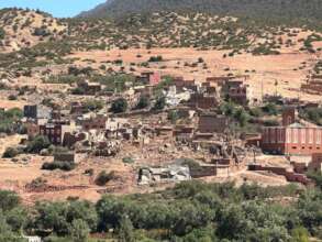 Devastation caused to Berber homes
