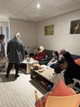Families enjoying some peace inside Dar Amal
