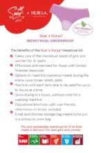 Soar x Hurya Menstrual kit's benefits