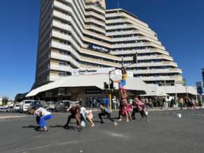 Flashmob in the centre of Windhoek