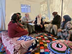 Women in Tifert gathering in a safe space