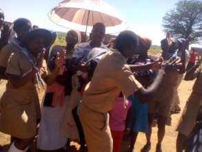 Scouts Singing To Lift Up People's Spirits