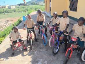 Students Riding Bikes