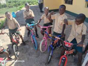 Students Riding Bikes