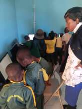 Kids Getting Computer Training