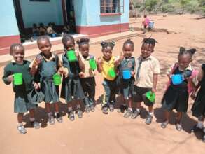 Kids Having Tea at Break Time