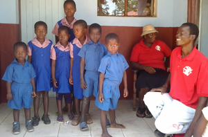 Kids Showing Off Their New Uniforms