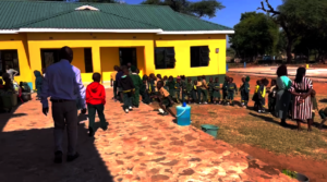 Students Getting Ready To Eat Porridge