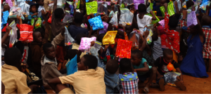 Kids Receiving Toys For Christmas