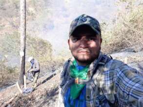 Rangers fighting fires in bird habitat