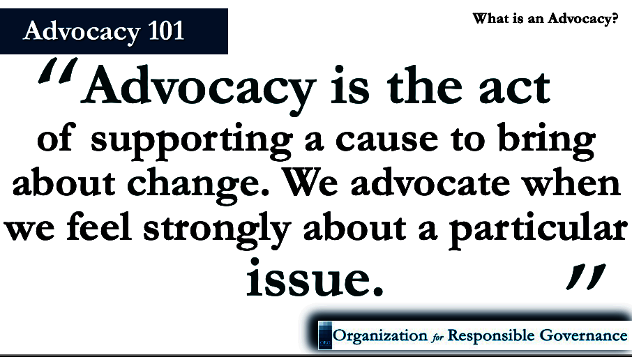 Advocacy