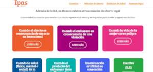 Microsites on legal abortion in Mexico