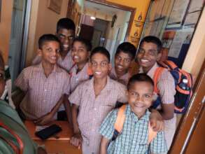 Mainstreamed children off to school