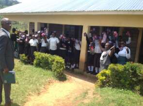 Group photo after menstrual training