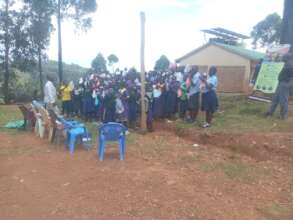 Kenyerere group photo during menstrual training