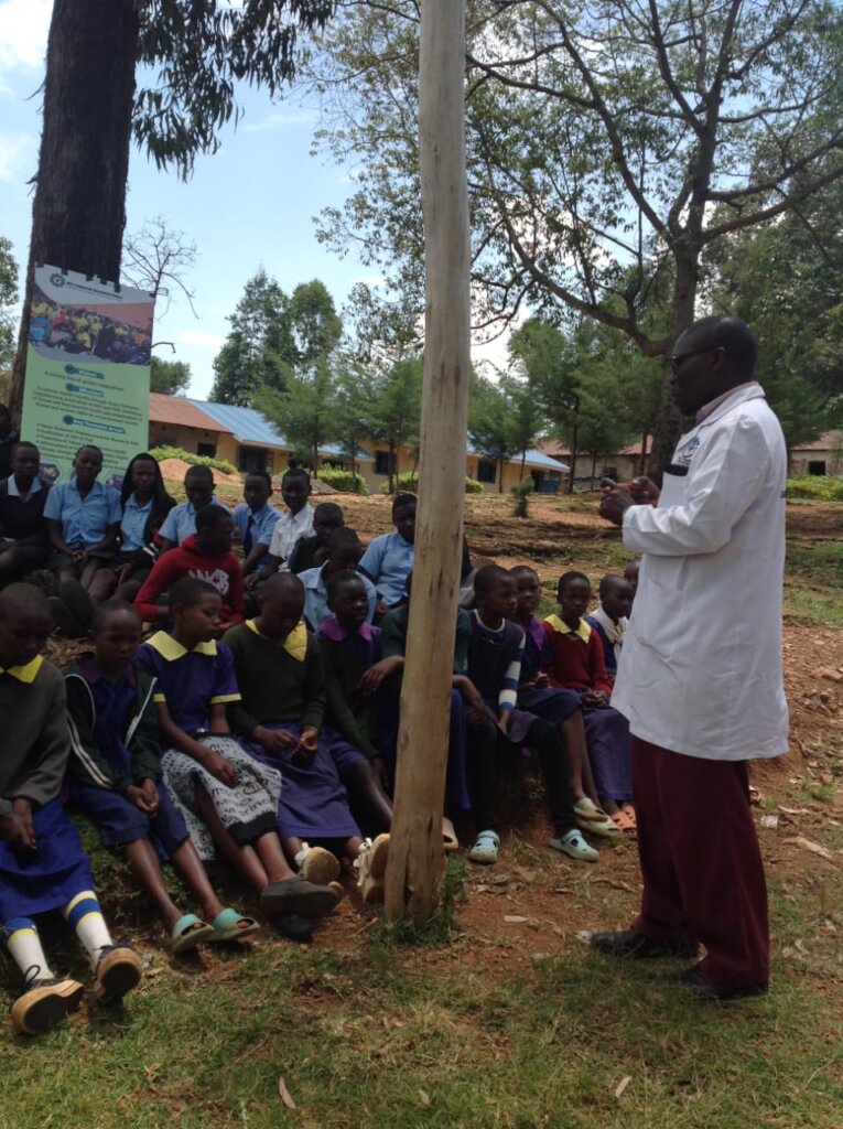 The teacher advise the girls the need for hygiene