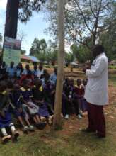 The teacher advise the girls the need for hygiene