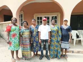 Our Project Leader and the widows