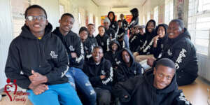 Khayelitsha Students Sporting New Hooded Sweaters