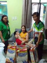 Home visit to deliver diapers to members